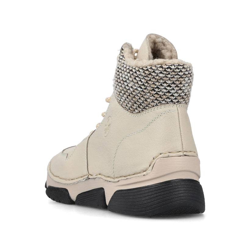 Rieker Artikelnummer 45955-60 Rieker Damen Schnürstiefel Hellbeige