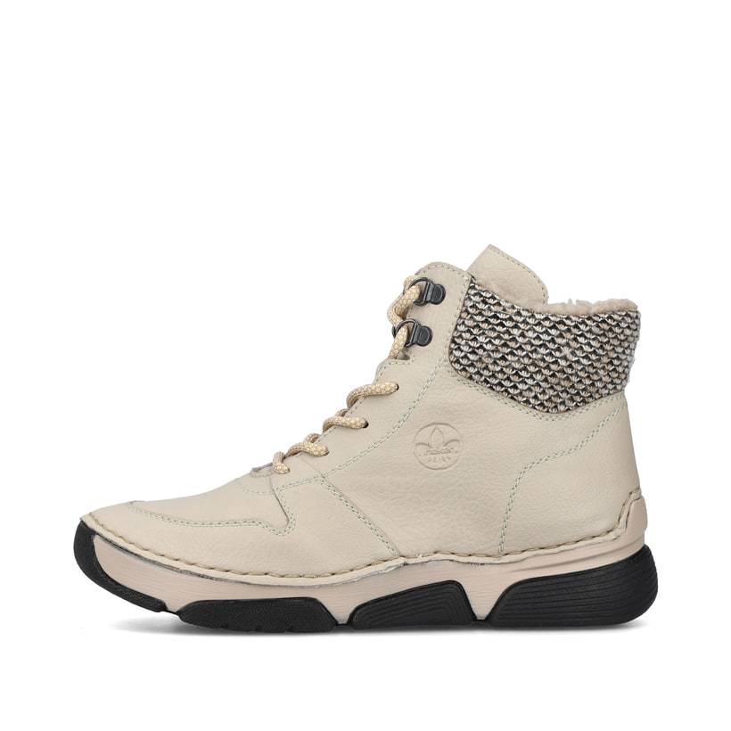 Rieker Artikelnummer 45955-60 Rieker Damen Schnürstiefel hellbeige