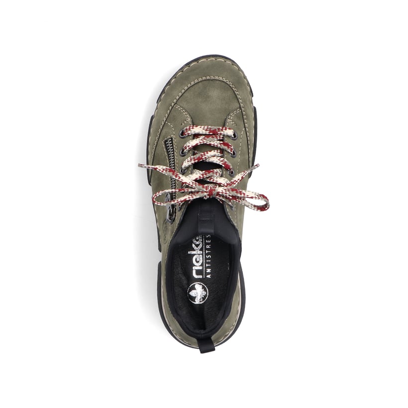 Rieker Artikelnummer 45973-54 Rieker Damen Slipper Khakigrün