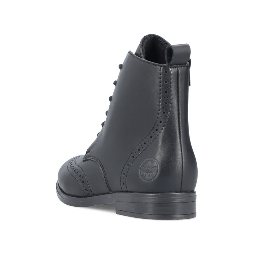 Rieker Artikelnummer 46231-00 Rieker Damen Schnürstiefel Mattschwarz