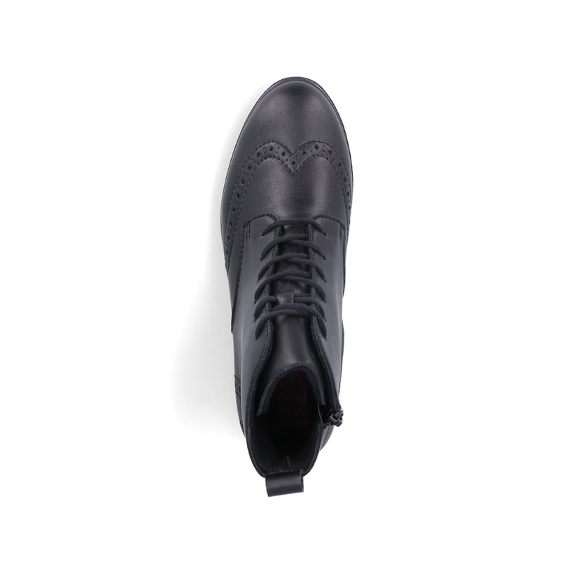 Rieker Artikelnummer 46231-00 Rieker Damen Schnürstiefel Mattschwarz