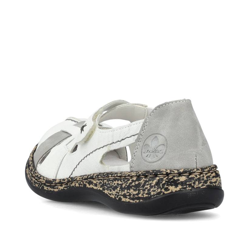 Rieker Artikelnummer 46367-80 Rieker Damen Slipper Kristallweiß
