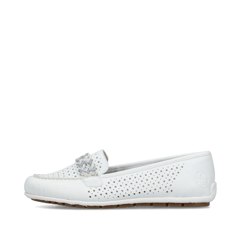 Rieker Artikelnummer 46885-80 Rieker Damen Loafer reinweiss