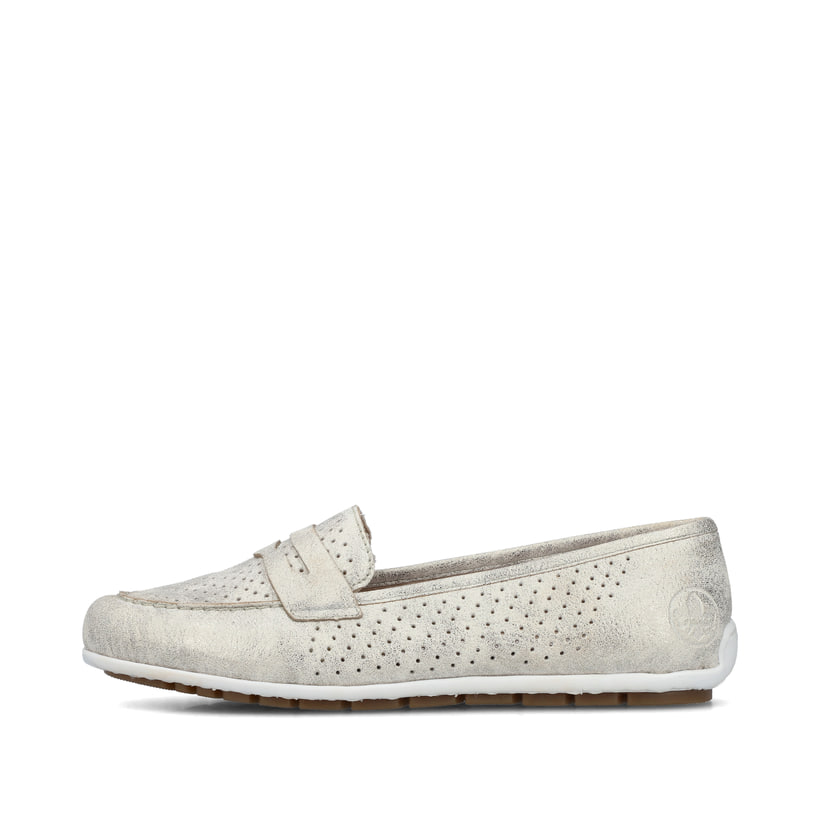 Rieker Artikelnummer 46887-60 Rieker Damen Loafer hellbeige