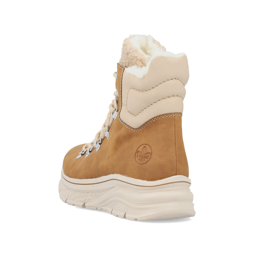 Rieker Artikelnummer 48030-24 Rieker Damen Schnürstiefel Nougatbraun