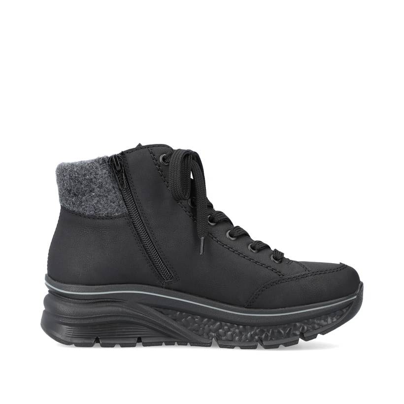 Rieker Artikelnummer 48043-00 Rieker Damen Sneaker High Tiefschwarz