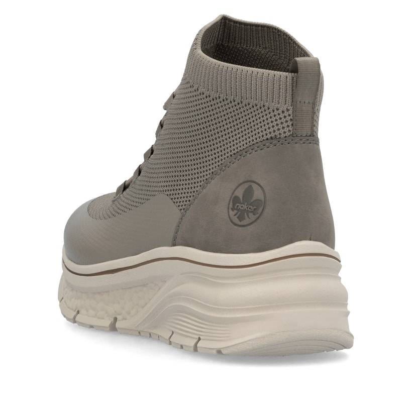 Rieker Artikelnummer 48059-64 Rieker Damen Slipper Beigegrau