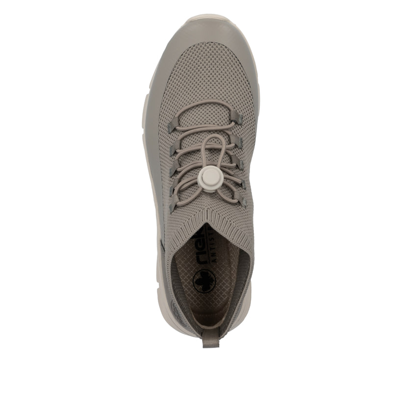 Rieker Artikelnummer 48059-64 Rieker Damen Slipper Beigegrau