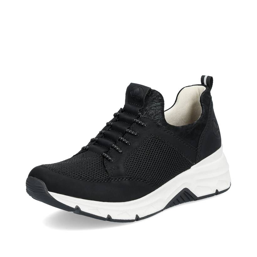 Rieker Artikelnummer 48157-00 Rieker Damen Slipper Tiefschwarz