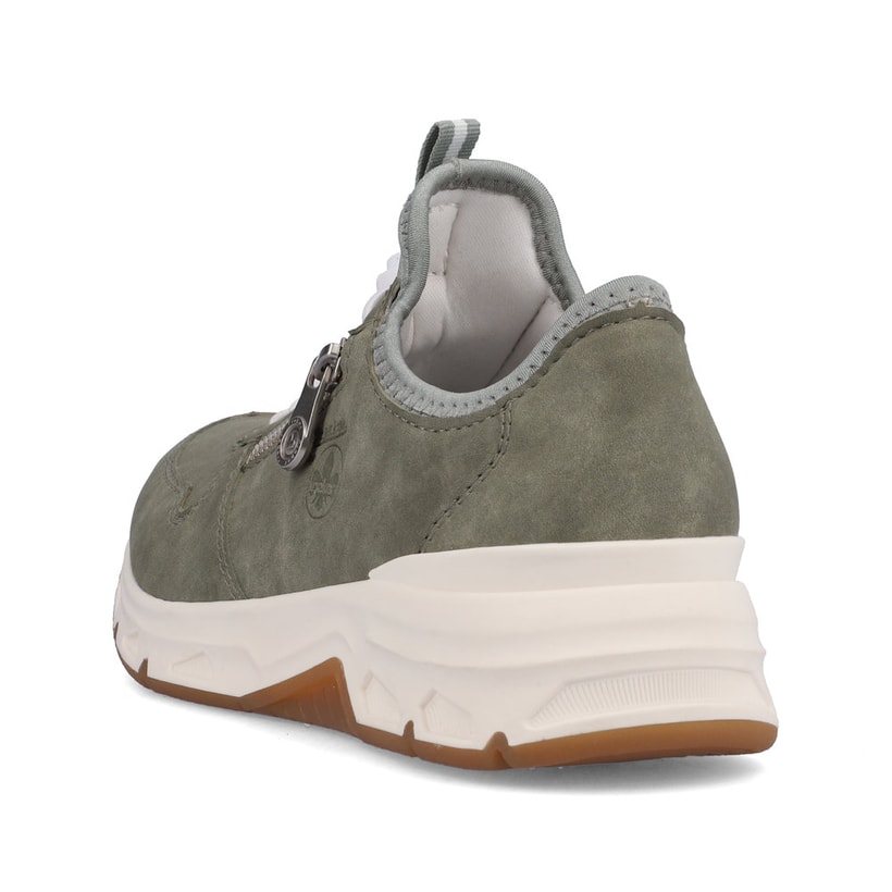 Rieker Artikelnummer 48163-52 Rieker Damen Slipper Grüngrau