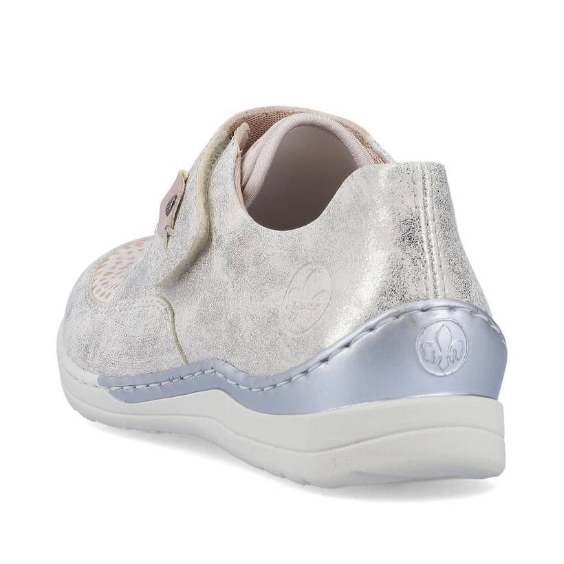 Rieker Artikelnummer 48951-90 Rieker Damen Slipper Champagner-metallic