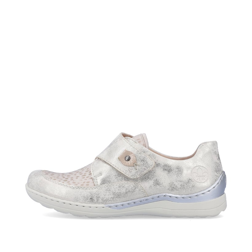 Rieker Artikelnummer 48951-90 Rieker Damen Slipper Champagner-metallic