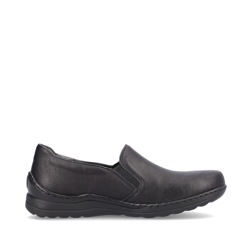 Rieker Artikelnummer 48964-00 Rieker Damen Slipper Asphaltschwarz