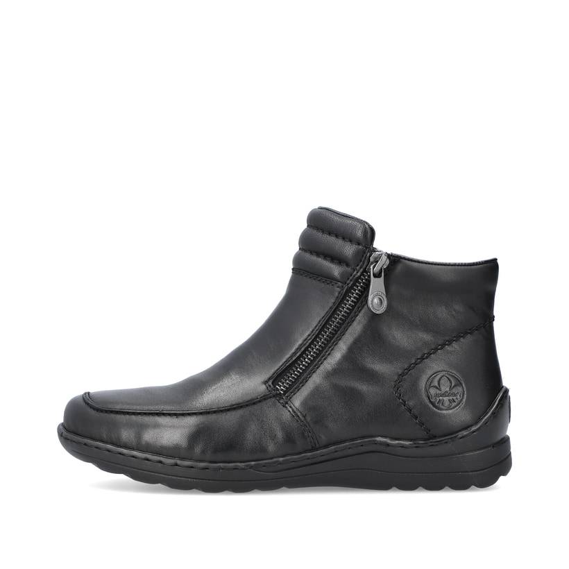 Rieker Artikelnummer 48999-00 Rieker Damen Kurzstiefel glanzschwarz