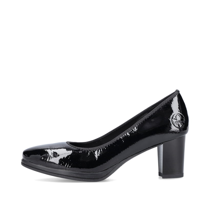 Rieker Artikelnummer 49560-04 Rieker Damen Pumps glanzschwarz
