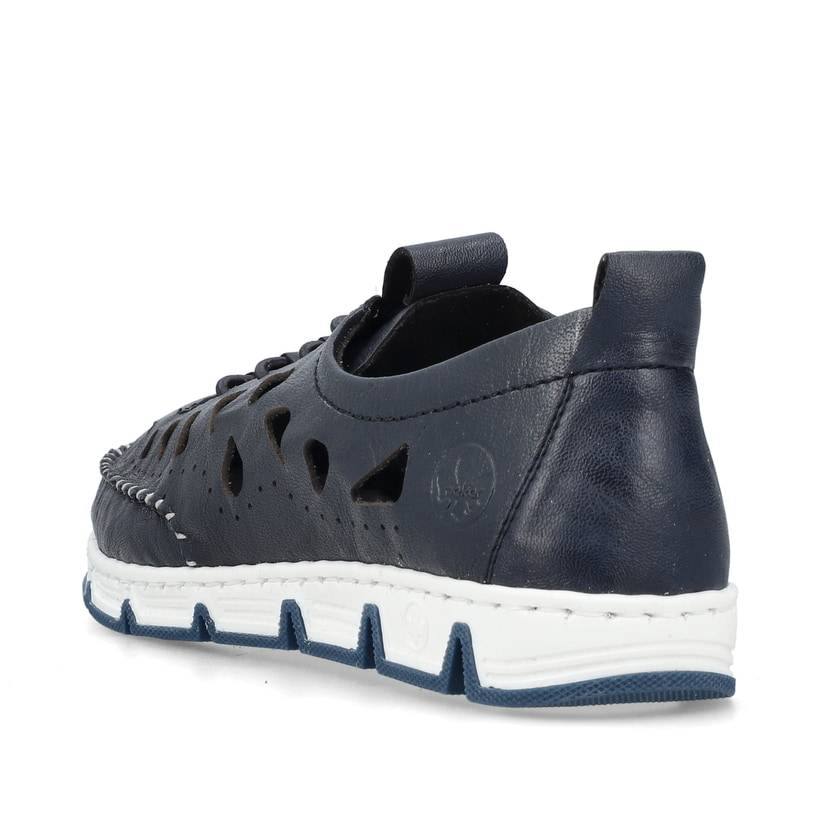 Rieker Artikelnummer 49956-14 Rieker Damen Slipper Stahlblau