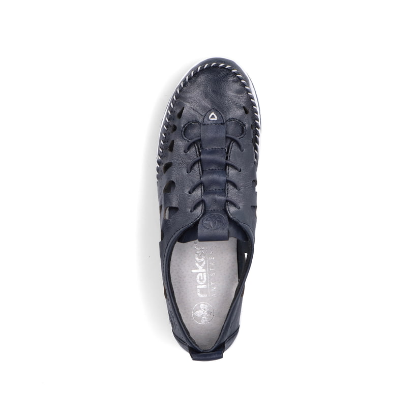 Rieker Artikelnummer 49956-14 Rieker Damen Slipper Stahlblau