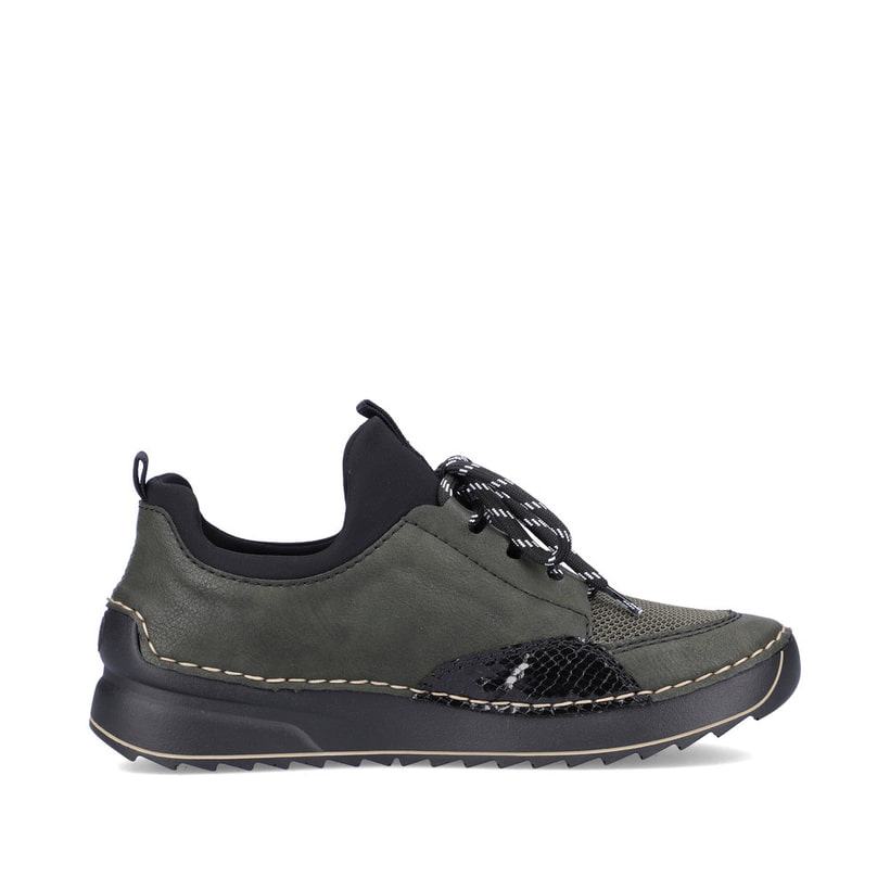 Rieker Artikelnummer 51513-54 Rieker Damen Slipper Olivgrün