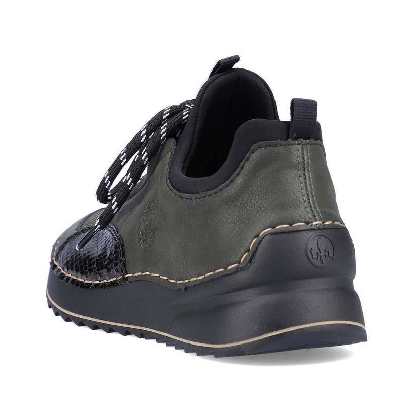Rieker Artikelnummer 51513-54 Rieker Damen Slipper Olivgrün