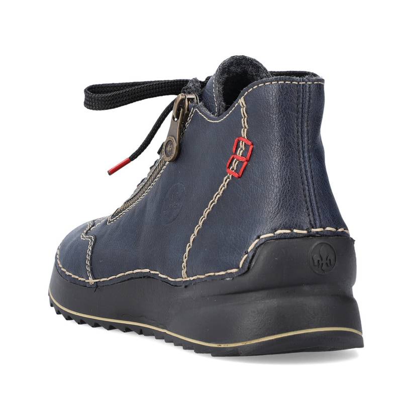 Rieker Artikelnummer 51542-14 Rieker Damen Schnürschuhe Schieferblau