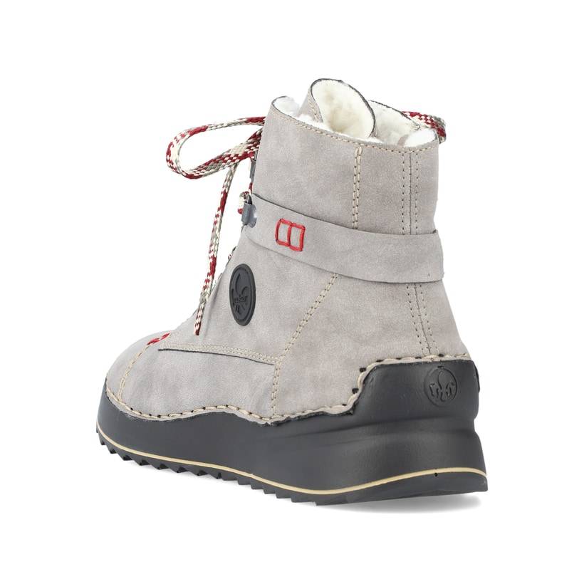 Rieker Artikelnummer 51544-64 Rieker Damen Schnürstiefel Mondgrau