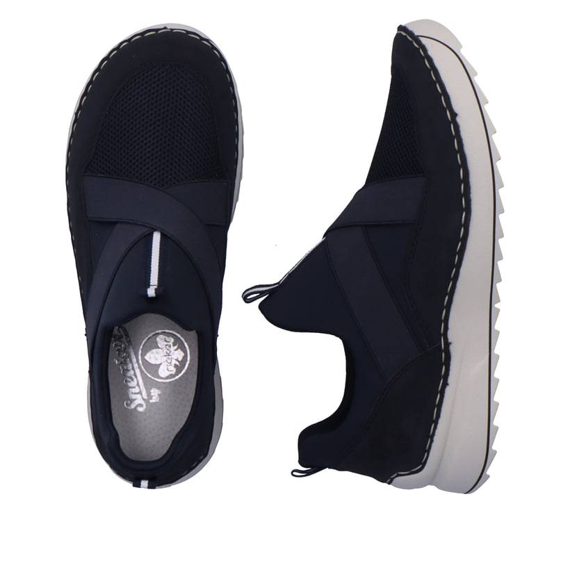 Rieker Artikelnummer 51556-14 Rieker Damen Slipper Marineblau