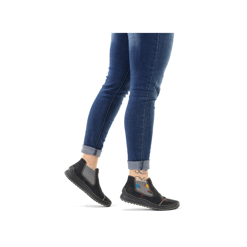 Rieker Artikelnummer 51592-00 Rieker Damen Chelsea Boots Asphaltschwarz