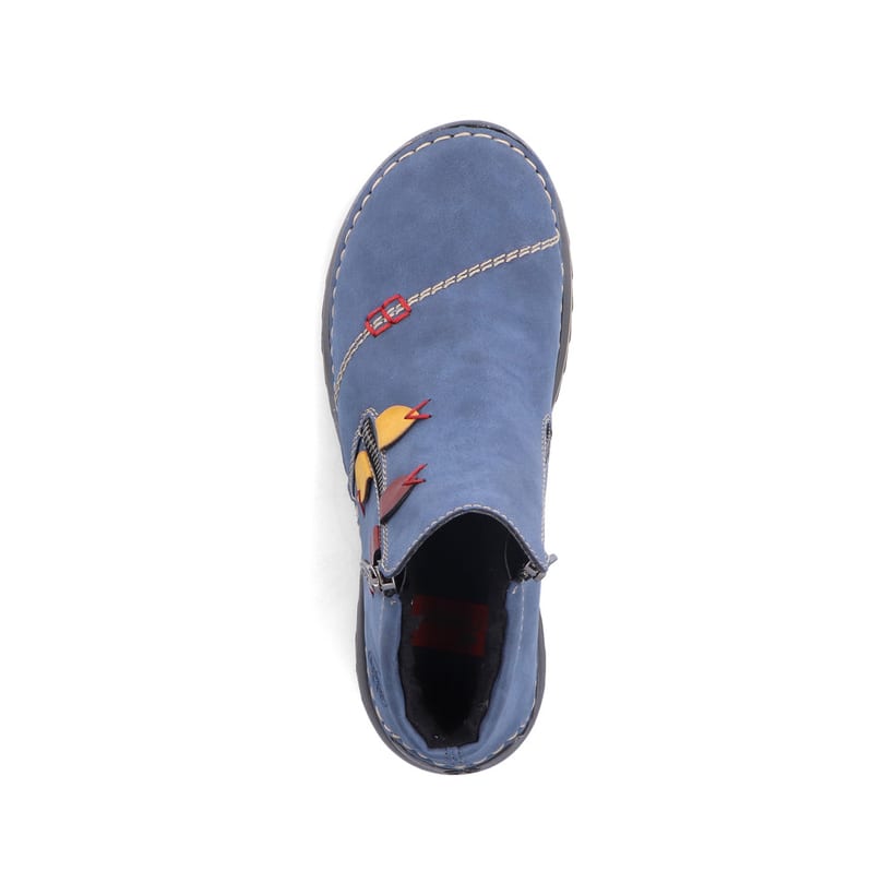 Rieker Artikelnummer 51594-14 Rieker Damen Slipper Blaugrau
