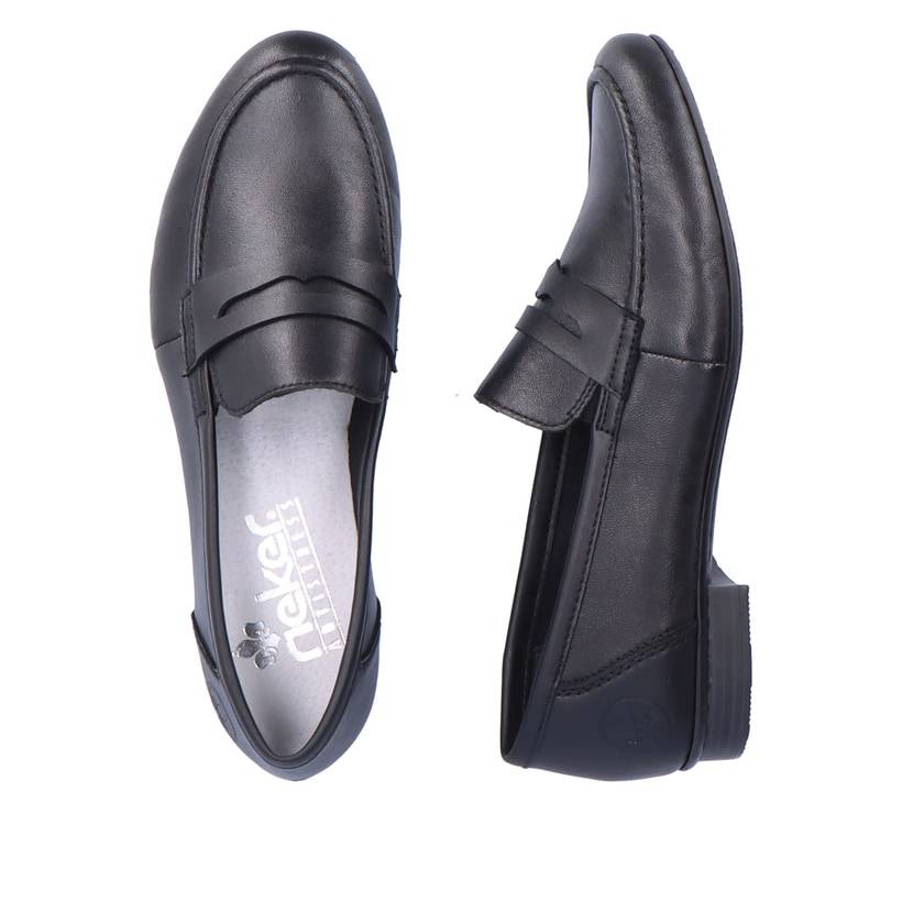 Rieker Artikelnummer 51954-01 Rieker Damen Loafer Nachtschwarz