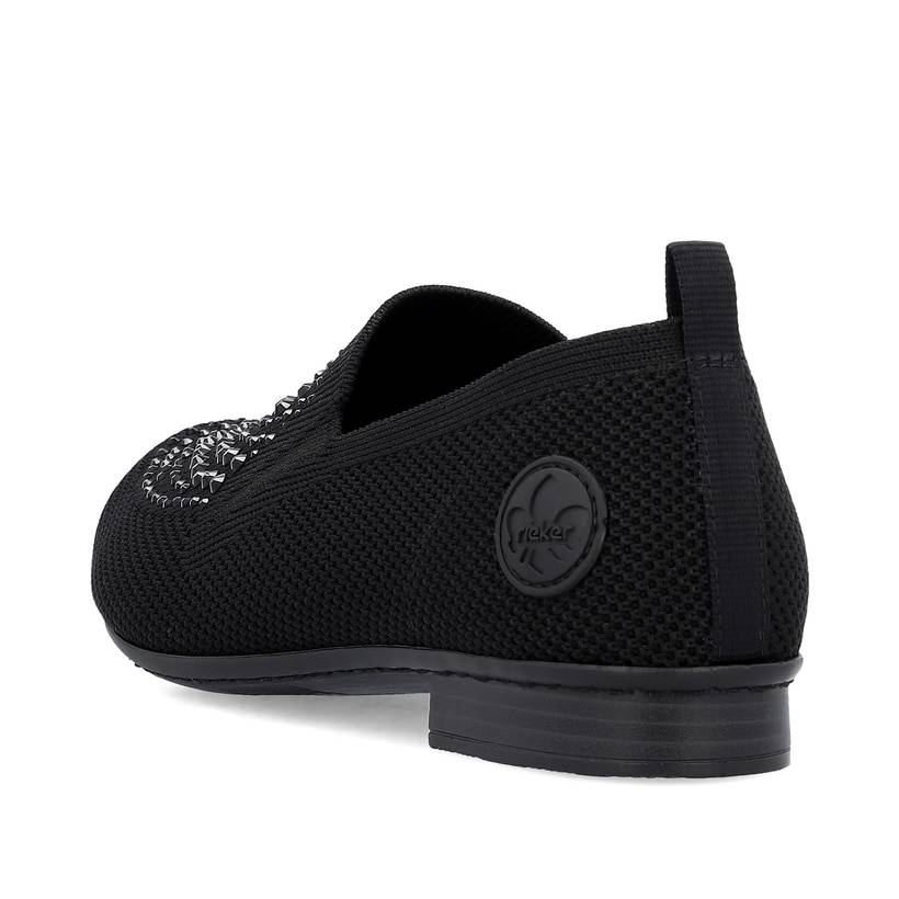Rieker Artikelnummer 51989-00 Rieker Damen Slipper Tiefschwarz