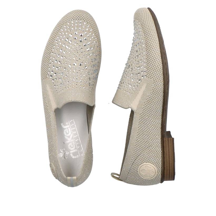 Rieker Artikelnummer 51989-64 Rieker Damen Slipper Hellbeige