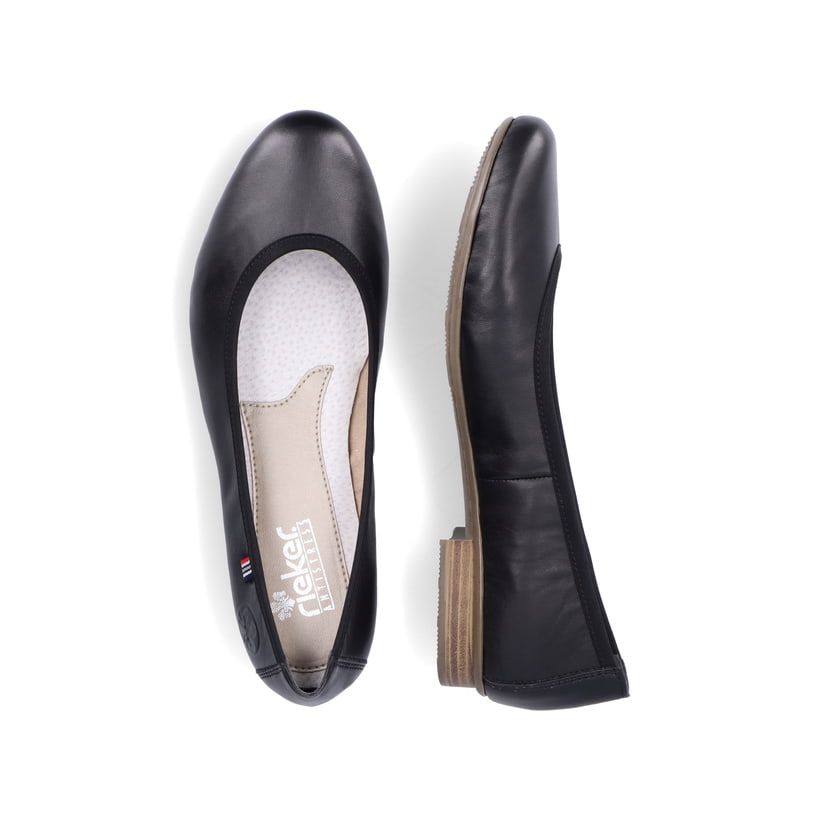 Rieker Artikelnummer 51994-01 Rieker Damen Ballerinas Glanzschwarz
