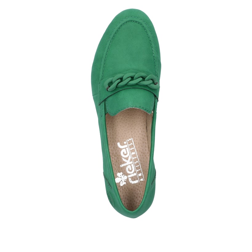 Rieker Artikelnummer 51999-52 Rieker Damen Loafer Grasgrün