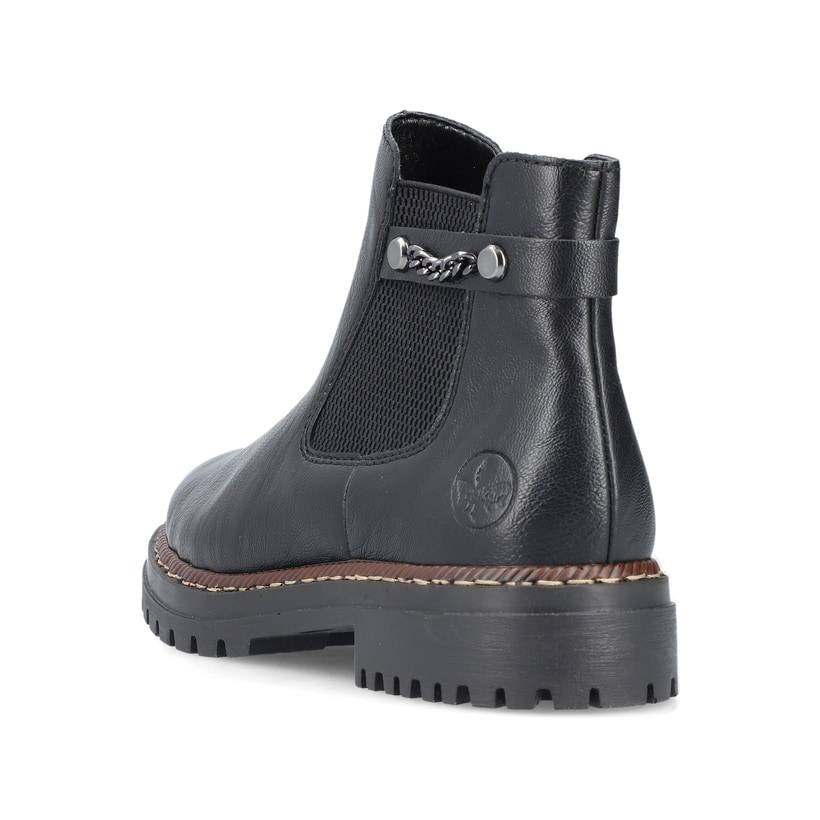 Rieker Artikelnummer 52054-00 Rieker Damen Chelsea Boots Nachtschwarz
