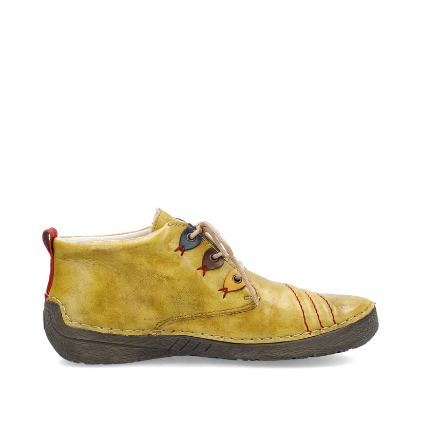 Rieker Artikelnummer 52509-68 Rieker Damen Schnürschuhe Exoticgelb