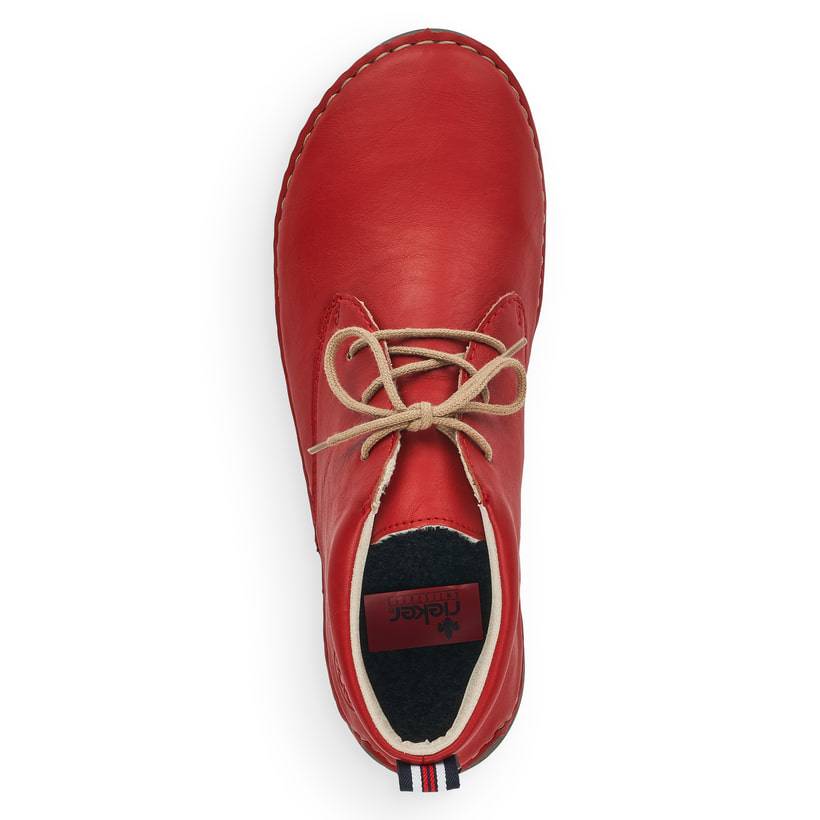Rieker Artikelnummer 52522-33 Rieker Damen Schnürschuhe Rubinrot