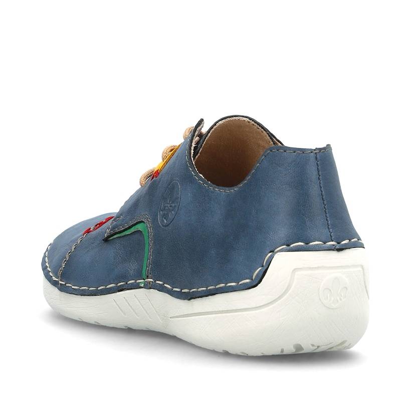 Rieker Artikelnummer 52528-14 Rieker Damen Schnürschuhe Schieferblau