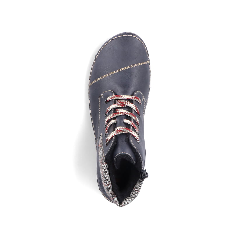 Rieker Artikelnummer 52541-14 Rieker Damen Schnürschuhe Stahlblau