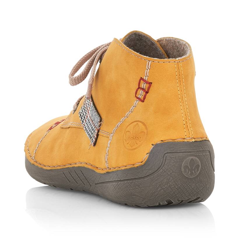 Rieker Artikelnummer 52543-69 Rieker Damen Schnürschuhe Honiggelb