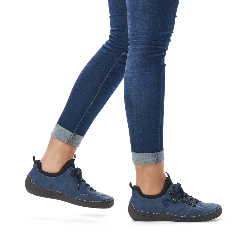 Rieker Artikelnummer 52573-14 Rieker Damen Slipper Tiefblau