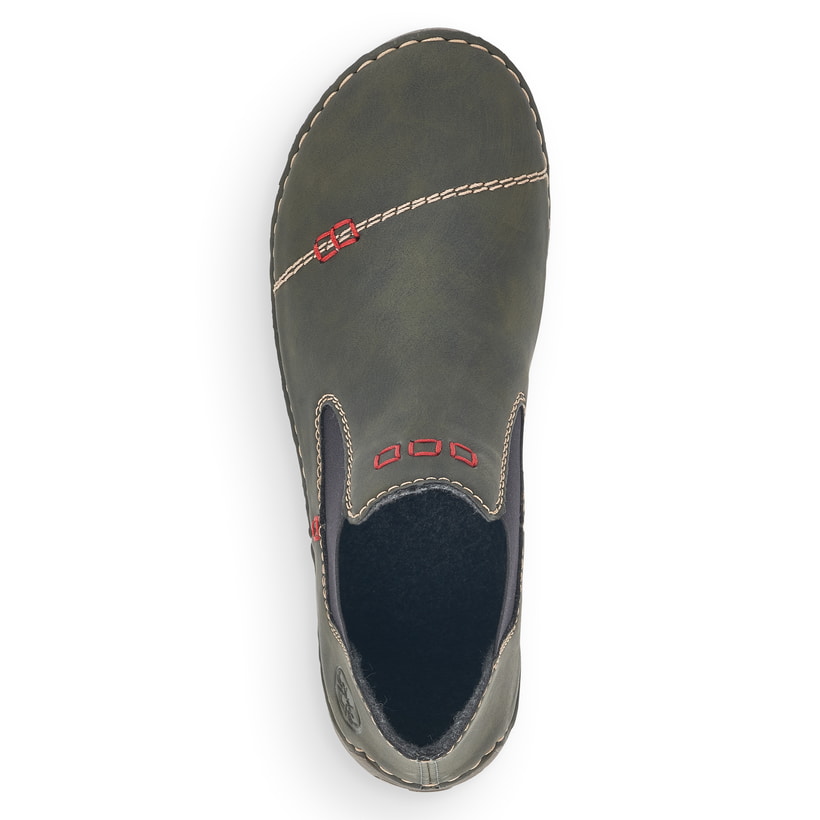 Rieker Artikelnummer 52590-54 Rieker Damen Slipper Kaktusgrün