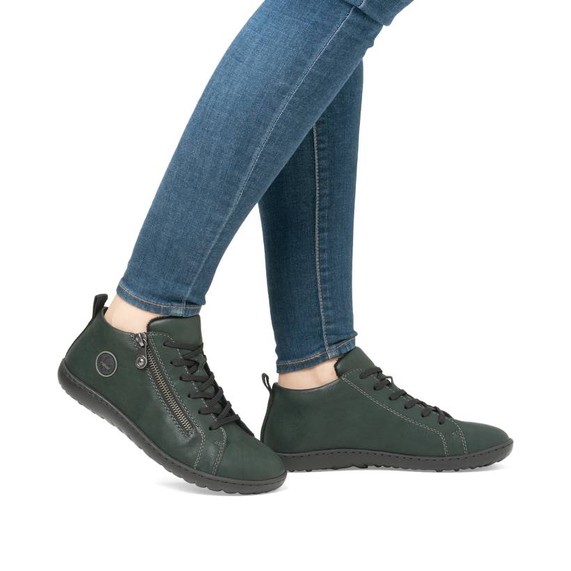 Rieker Artikelnummer 52804-54 Rieker Damen Schnürschuhe Waldgrün
