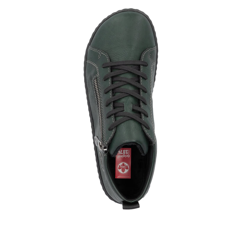 Rieker Artikelnummer 52804-54 Rieker Damen Schnürschuhe Waldgrün