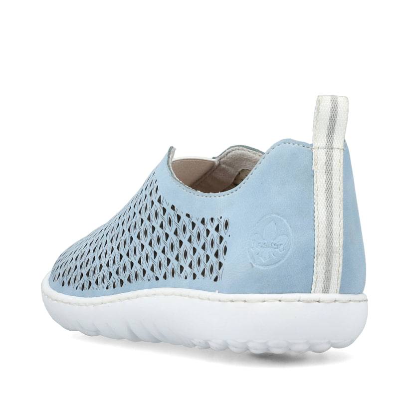 Rieker Artikelnummer 52866-10 Rieker Damen Slipper Hellblau