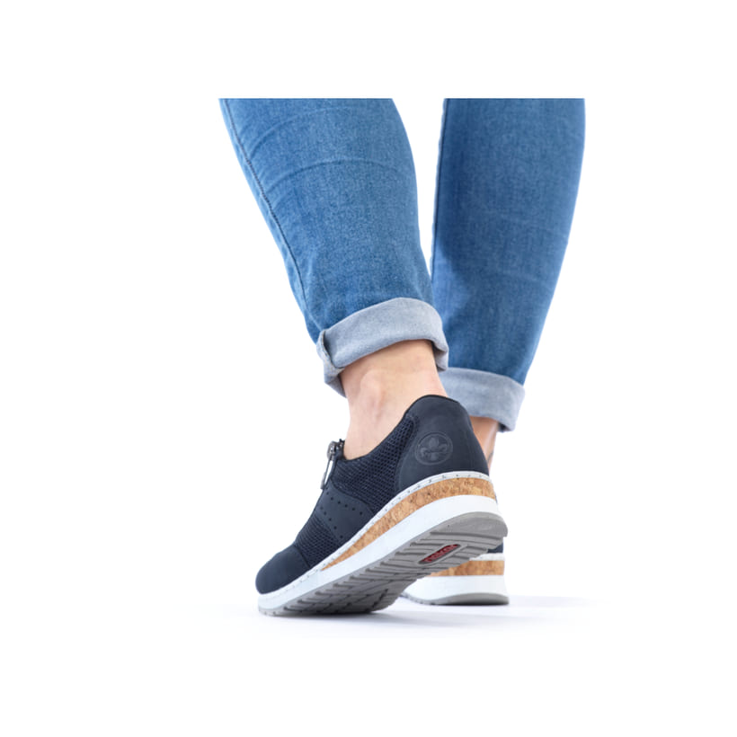 Rieker Artikelnummer 54474-14 Rieker Damen Slipper Marineblau