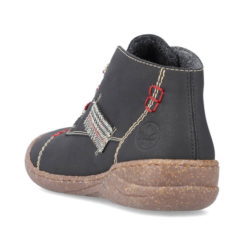 Rieker Artikelnummer 54540-00 Rieker Damen Schnürschuhe Tiefschwarz