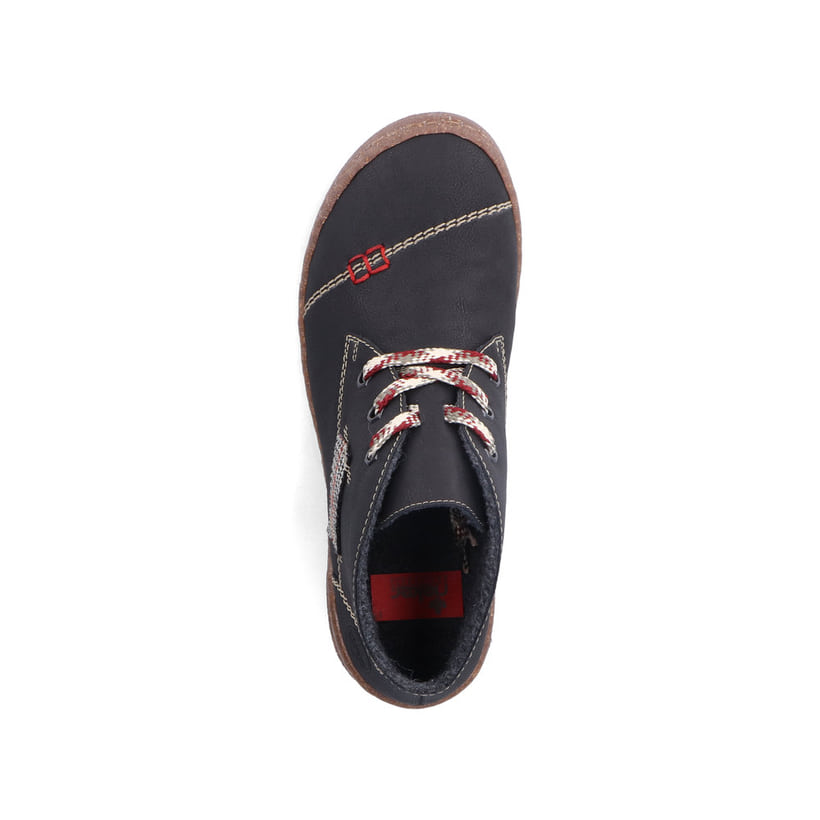 Rieker Artikelnummer 54540-00 Rieker Damen Schnürschuhe Tiefschwarz