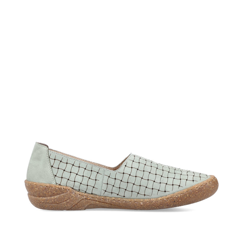 Rieker Artikelnummer 54550-52 Rieker Damen Ballerinas Mintgrün