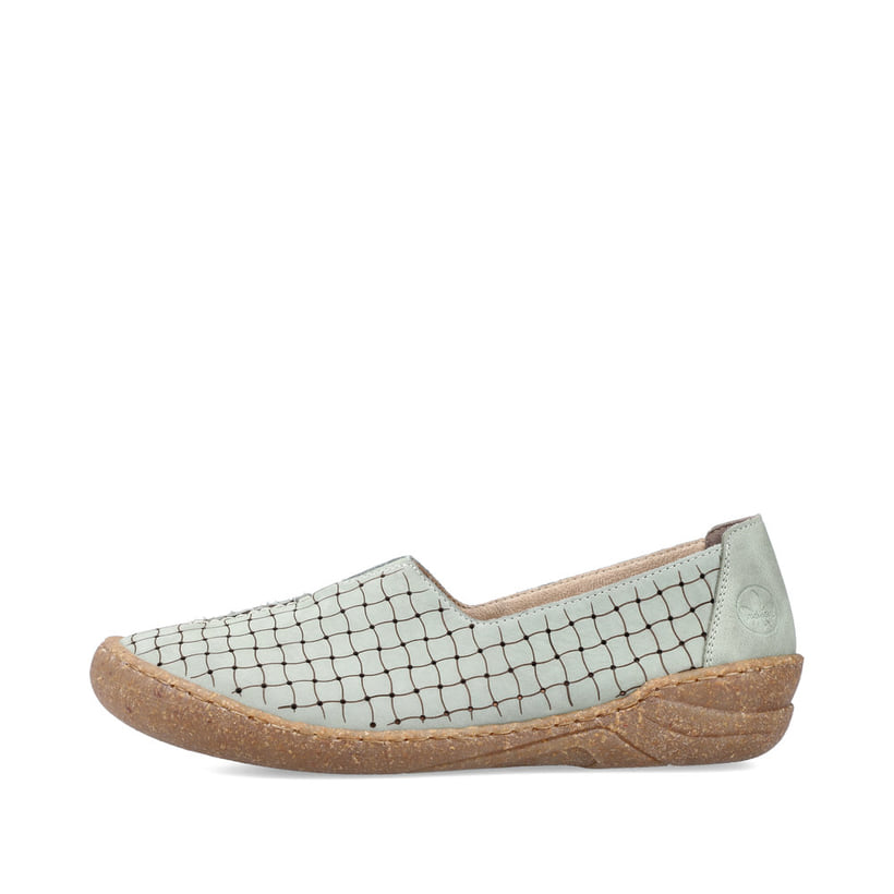 Rieker Artikelnummer 54550-52 Rieker Damen Ballerinas Mintgrün