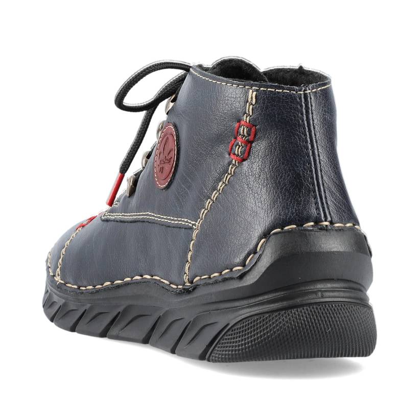 Rieker Artikelnummer 55002-14 Rieker Damen Schnürschuhe Marineblau